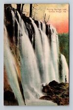 Clifton Forge VA-Virginia, Scenic View Falling Springs Vintage c1908 Postcard picture