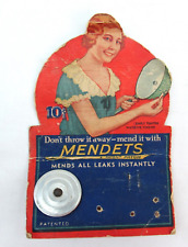 Vintage 1930s 1940s Mendets rare pan patch kit kitchen gadget picture