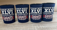 New York Giants Can Bottle Coolers Super Bowl Set Of 4 XLVi NFL Football 2012 picture