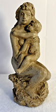VTG 1972 Universal Statuary Corp Chicago 11.5'' Mother Child Nude Sculpture picture