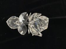 Swarovski Silver Crystal Rose Flower made in Austria in original box DS54 picture