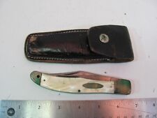 Vintage Western  Boulder Colo 2-blade Folding Knife 061 W/ CASE picture