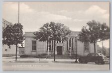 U.S. Post Office Eaton Ohio Postcard Late 1930s/Early 1940s View Preble County picture