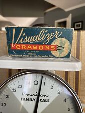 Vintage Visualizer Crayons The Globe Crayon Co 1 Dozen Red Cameo Crayons picture