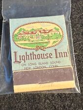 VINTAGE MATCHBOOK -  LIGHTHOUSE INN - NEW LONDON, CT - CHICAGO, IL - UNSTRUCK picture