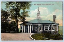 Washington Connecticut CT Postcard Gunn Memorial Library Building 1910 Vintage picture