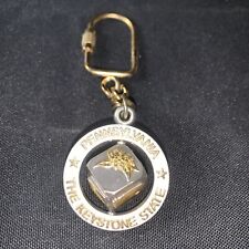4” Pennsylvania keychain The Keystone State Circle With Spinning Cube picture