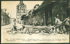 Digging phone trench Somme World War I postcard 1914 picture