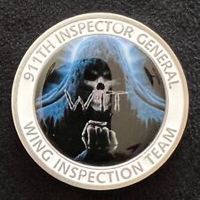 911th Airlift Wing Inspector General Wing Inspection Team USAF Challenge Coin picture