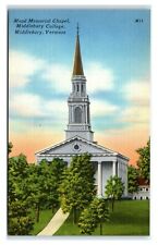 Postcard Mead Memorial Chapel, Middlebury College, Middlebury VT B69 picture