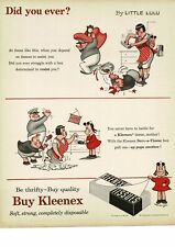 1954 KLEENEX TISSUES Little Lulu comic cartoon Tubby Tompkins VINTAGE PRINT AD picture