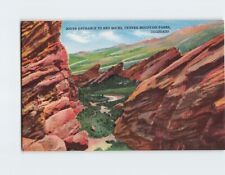 Postcard South Entrance to Red Rocks Denver Mountain Parks Colorado USA picture