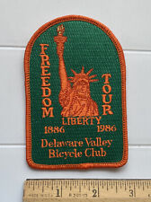 Delaware Valley Bicycle Club Freedom Your 1886-1986 Souvenir Embroidered Patch picture