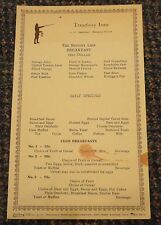 c1930s Treadway Inns restaurant menu - Nittany Lion Breakfast - Pennsylvania? picture