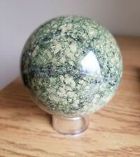 Green Bird's Eye Serpentine Sphere 9cm from California 986g ** USA Ship ** picture