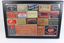 Antique LOT of 19 Assorted Wooden Matches Boxes from All Over the World. *LQQK* picture