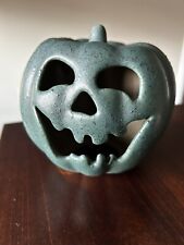 Rare Peter Pots Pottery Handmade Jack-o-Lantern Pumpkin Light-Up picture