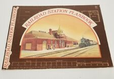 Vintage 1977 Railroad Station Planbook Drawings, Photos 27 Stations Model Trains picture