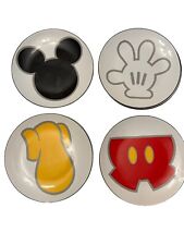 Set of  7 Best Of Mickey Mouse Icon Body Parts 9” Lunch Salad Dinner Plates picture
