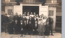 SCHOOL STUDENTS jonesboro in real photo postcard rppc indiana class history picture