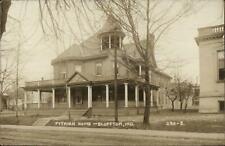 Bluffton IN Pythian Home c1910 Real Photo Postcard picture
