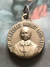 Antic relic Marie Marcelle Mallet 1805- 1871 Pendant Medal Quebec Canada special picture