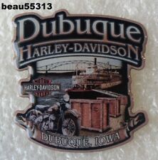 ⭐H-D OF DUBUQUE IOWA HARLEY DAVIDSON DEALER VEST JACKET PIN picture