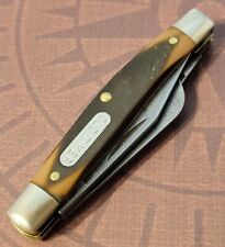 Schrade Old Timer Knife Made In USA 34OT Medium Stockman Saw Cut Delrin Handles picture
