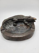 Vintage Bronze Art Deco Alligator  Great Gift picture
