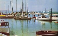 Frenchman's Bay from Bar Harbor Maine ME - Sailboats & Yachts - Postcard picture