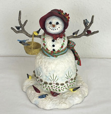 Snow Lady Figurine Lenox Lynn Bywaters A Winter's Visit Snowman Winter Christmas picture