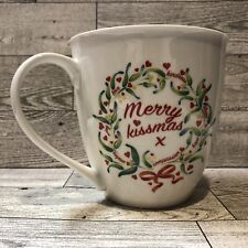 MILLY GREEN British Design 2019 Merry Kissmas Coffee Mug 4.25x4.25” Tea Cocoa picture