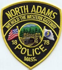 NORTH ADAMS MASSACHUSETTS MA State Flag TRAIN POLICE PATCH picture