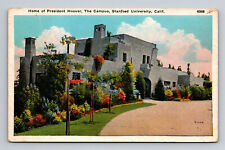 WB Postcard Stanford CA Stanford Univeristy Home of President Hoover picture