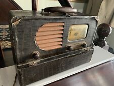 Antique Air King tube radio Portorola 1939? Portable Radio for restore picture