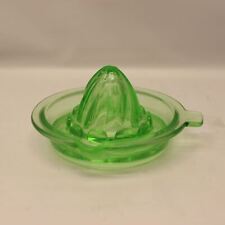 Vintage Clear Green Glass Fruit Juicer picture