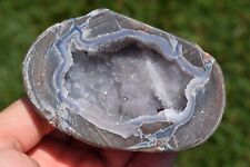 Geode Dugway Polished Thunderegg Quartz Agate Crystal Chalcedony Druzy Utah picture
