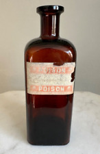 1890s PAPER LABEL POISON Schlotterbeck & Foss Co. One Pint Portland Maine BOTTLE picture