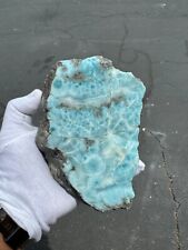 6 Inch AAA Atlantic Deep blue Natural Larimar Lapidary Stone Polished 1650 Grams picture