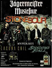 JAGERMEISTER MUSIC TOUR - STONE SOUR /LACUNA COIL / SHADOWS FALL - 2007 Print Ad picture
