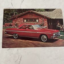 Vintage 1964 Dealership Advertising Postcard Plymouth Sport Fury 2 Door Red 426 picture