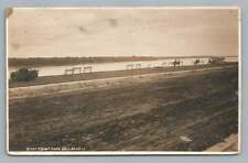 Mississippi River Front Park RPPC Beautiful Antique Photo BELLEVUE Iowa 1912 picture