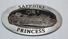 Vtg Cruise Ship RARE Fridge Magnet Sapphire Princess Metal collectible picture