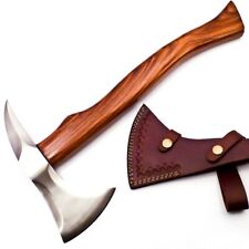 CUSTOM HANDMADE FULL TANG D2 TOOL STEEL TACTICAL HATCHET CAMPING AXE picture