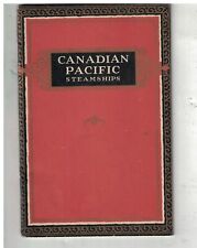 1928 Canadian Pacific Steamships Booklet Quebec to Cherbourg picture