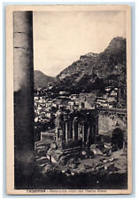 c1940's Lebanon Taormina Panorama Visto Dal Teatro Greco Sicily Italy Postcard picture