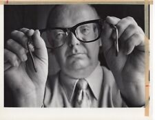1973 Optician Fitting Someone With Glasses 8x10 Vintage B&W Media print picture