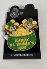 Disney Pin DLR Happy St. Paddy's Patrick 2004 - Chip Dale Pot of Gold limited picture