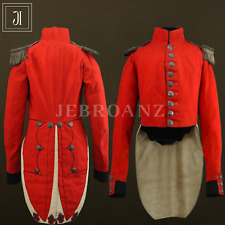 Brand New Traditional Chokha Cossack &Caucasus Men Custom Red Wool Coat picture