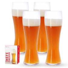 Spiegelau Beer Classics Hefeweizen Glasses, Set of 4, European-Made Clear  picture